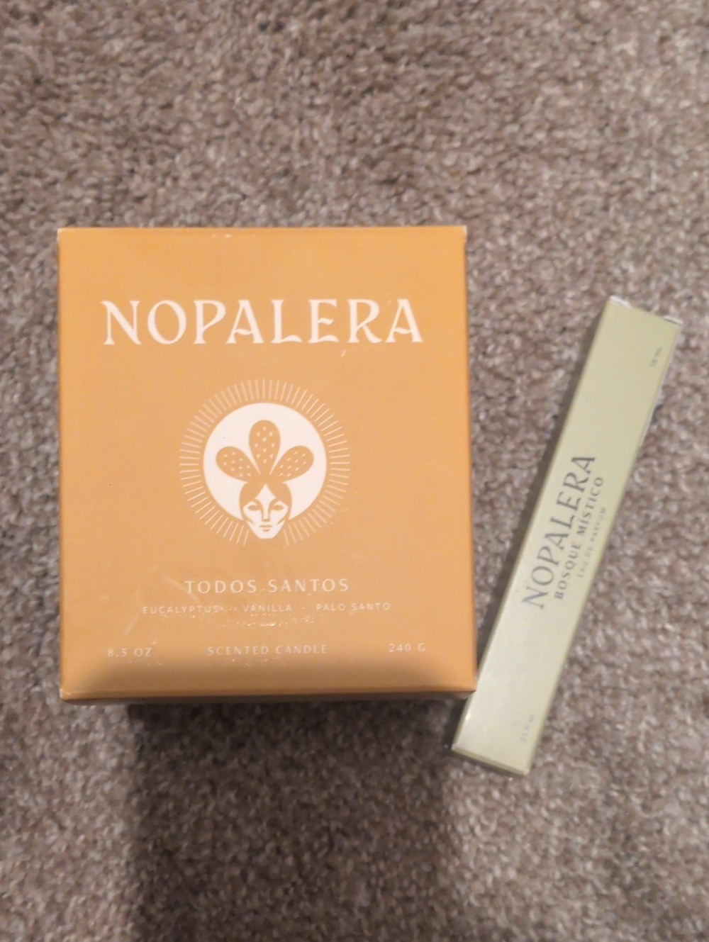 Nopalera Todos Santos Scented Candle And Travel Size Bosque Mistico Edp